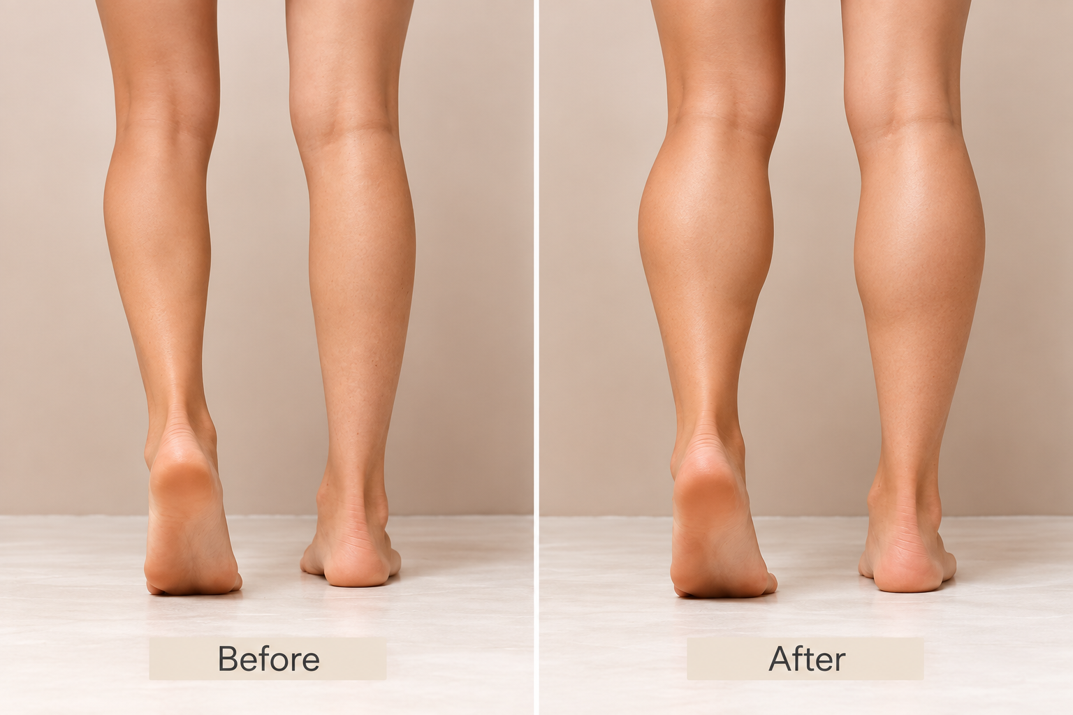 Non-surgical calf augmentation and contouring